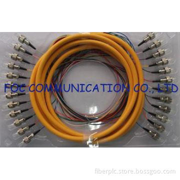 0.9mm Bundle Fan Out Fiber Optic Patch Cord 12Core for Tele